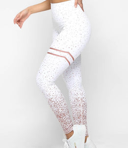 Strassy White Leggings