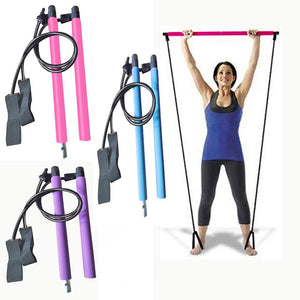 Tension bar with elastic bands-available in 4 colors