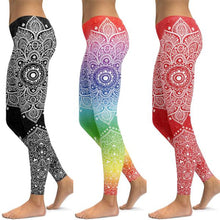 Load image into Gallery viewer, Legging Mandala Plus - 17 couleurs disponibles
